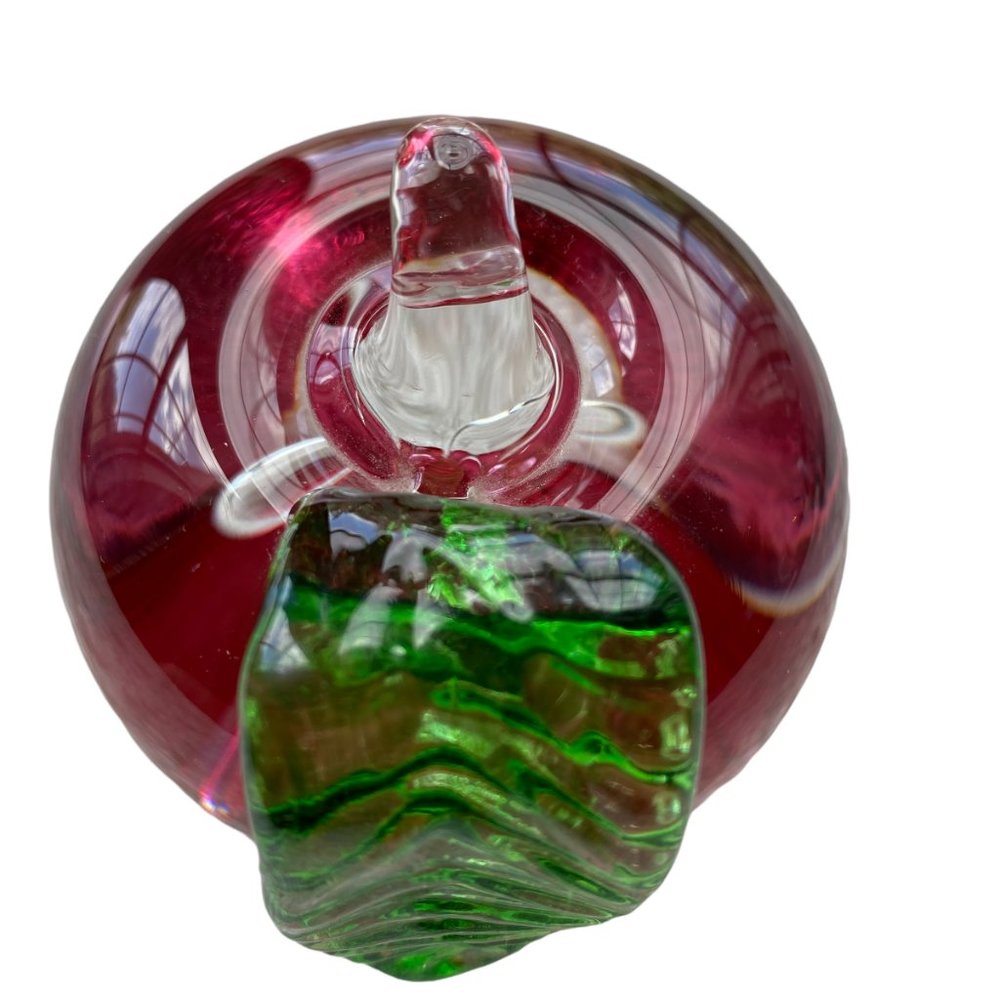 Caithness Glass Paperweight Windfall-Ruby - Picture 4 of 16